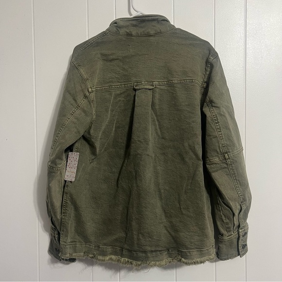 NWT Free People Harley Military Shirt Jacket Size Medium - Picture 7 of 9